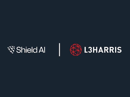 Shield AI logo with L3Harris logo