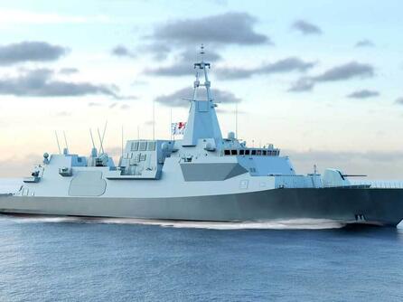 Canadian river-class frigate.  Credit: BAE