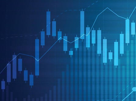 Background graphic of stocks