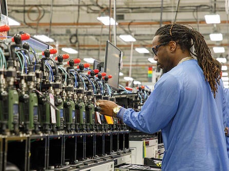 L3Harris employee and AI-powered production