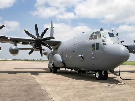 C-130 on tarmac