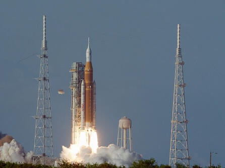Artemis II launches from earth