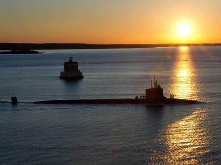 Virginia-class sub at sea