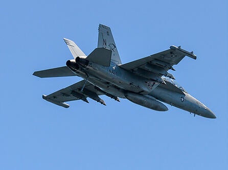 NGJ on EA-18G aircraft for low band electronic warfare