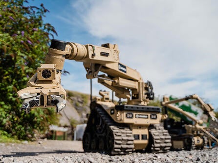 The Australian Defence Force uses L3Harris T4 and T7 robots for explosive ordnance disposal, hazardous materials response and other critical operations.