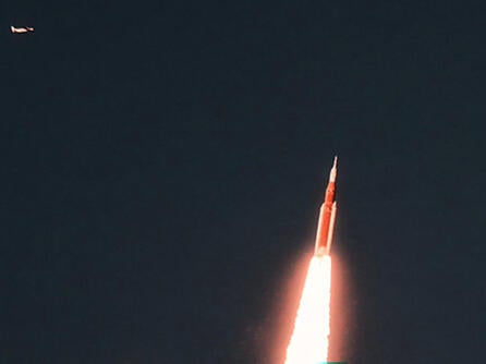 Airborne Imaging with WESCAM MX Series EO/IR Systems capturing Artemis II launch