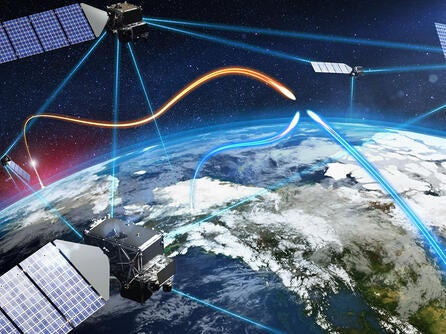 Satellites detect high-speed missiles that are tracking toward each other
