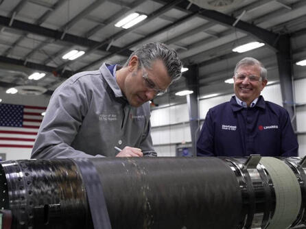 Secretary of War Pete Hegseth visited L3Harris’ PAC-3 propulsion facility