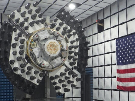 Navigation Technology Satellite - 3 (NTS-3) SV in chamber in Palm Bay, Florida prior to shipment
