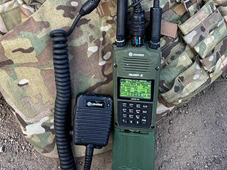 AN/PRC-163 Handheld Radio on vest