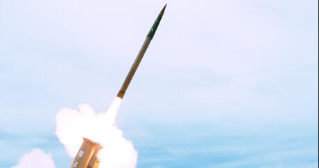 A THAAD interceptor is launched from the Reagan Test Site, Kwajalein Atoll in the Republic of the Marshall Islands, during Flight Test THAAD-23. (Credit: Missile Defense Agency)
