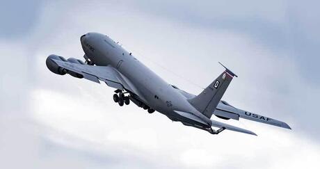 KC-135 in air