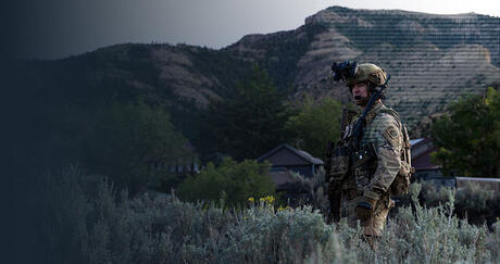 Soldier with Next Generation Command and Control (NGC2)