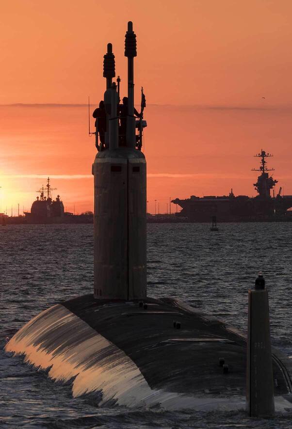 submarine at sea
