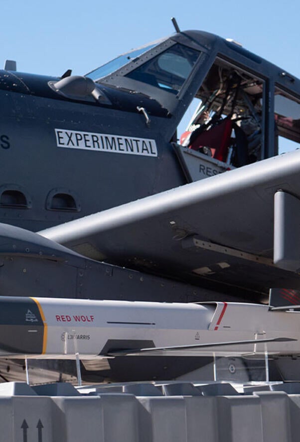 L3Harris' Red Wolf launched effects vehicle integrated on its Sky Warden aircraft