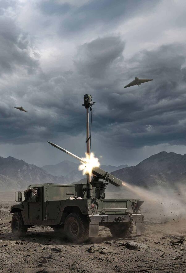VAMPIRE compact ISR and counter-unmanned weapons system firing