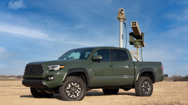 Vampire vehicle in a field