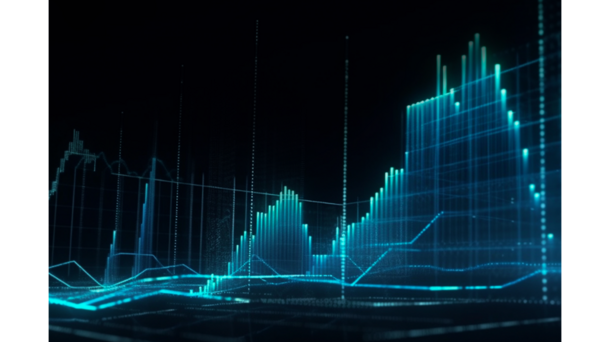 Blue graph lines