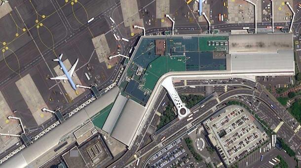 Geospatial Satellite Imagery - Aerial of an airport