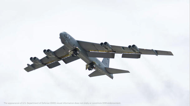 B-52 in flight