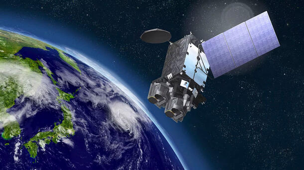 Himawari-10 satellite rendering. Copyright Mitsubishi Electric Corporation