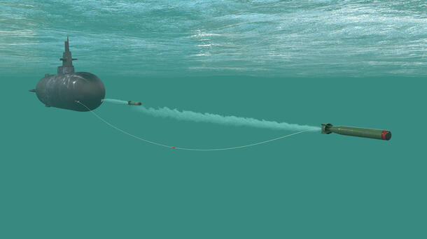 The L3Harris IPLCS is a fiber-optic tether connecting a torpedo to the origin vessel, providing data in real time.