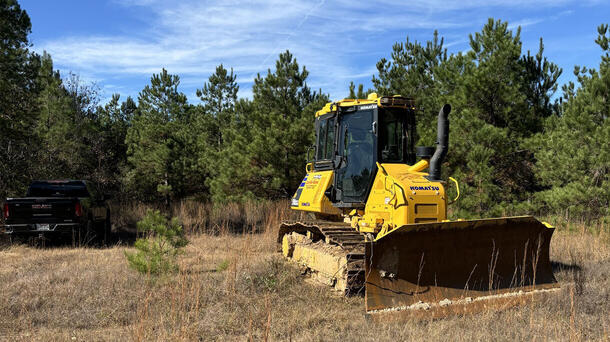 L3Harris prepares land in Camden, Arkansas, for new roads, installation of utilities and construction of new facilities.