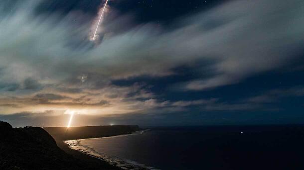 A Standard Missile-3 Block IIA is fired from a Vertical Launching System on Andersen Air Force Base, Guam as part of Flight Experiment Mission-02. Photo credit: Missile Defense Agency