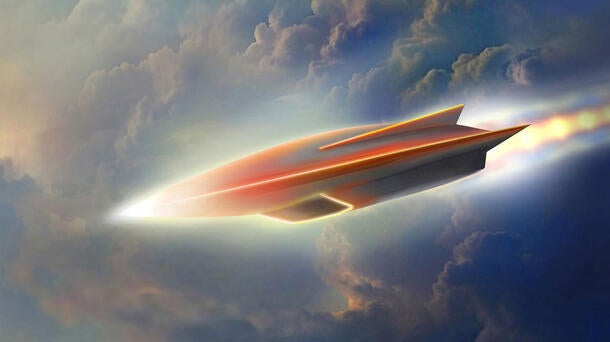 Aerojet Rocketdyne delivers a broad range of capabilities to support hypersonic production, including ramjets, scramjets, solid rocket motors, warheads and missile defense technologies. (Credit: Aerojet Rocketdyne artist concept)