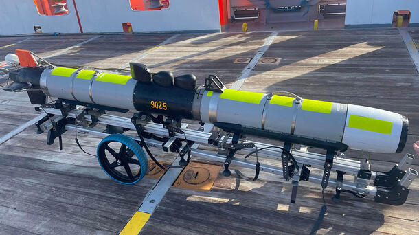 IVER sits on stand around a dock