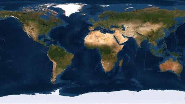 TerraColor NextGen satellite imagery map