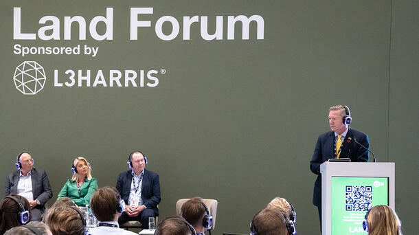 Fred Hargreaves OBE – Director, Strategy and Engagement at L3Harris Technologies – chairs a panel at DSEI 2025.