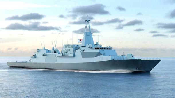 Canadian river-class frigate.  Credit: BAE