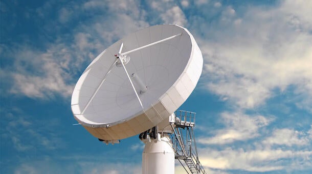 Ground SATCOM terminal for LWST