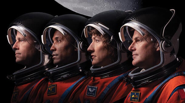 Artemis II is NASA’s first crewed flight test of the Space Launch System rocket and Orion spacecraft. The crew, from left: Commander Reid Wiseman, Pilot Victor Glover, Mission Specialist Christina Koch and Mission Specialist Jeremy Hansen.