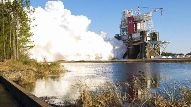 Aerojet Rocketdyne engine testing at facility