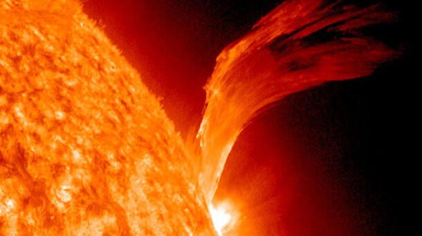 C3-class Solar Flare Erupts on Sept. 8, 2010. Photo credit: NASA/SDO