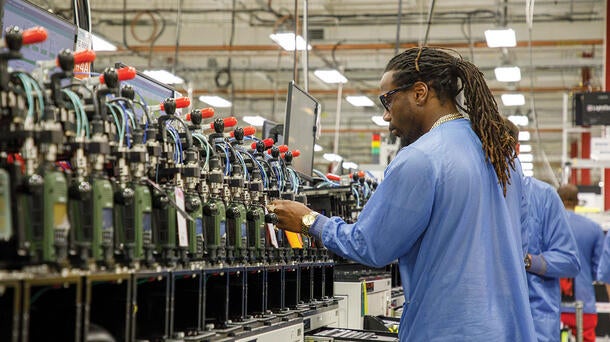 L3Harris employee and AI-powered production