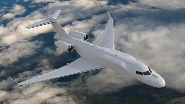 Aircraft rendering of AERIS X Global 6500 variant