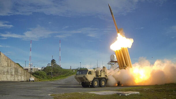 Launcher fires THAAD missile