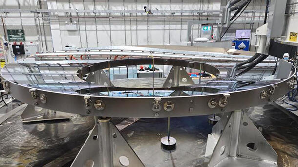 U.S. Space Force's Space Surveillance Telescope's primary mirror after having been recoated