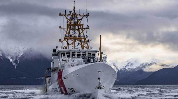 Coast Guard at sea