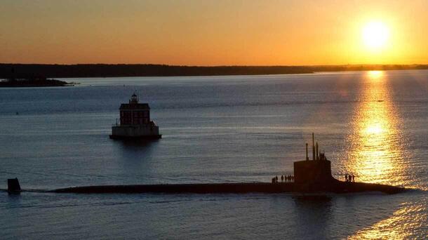 Virginia-class sub at sea