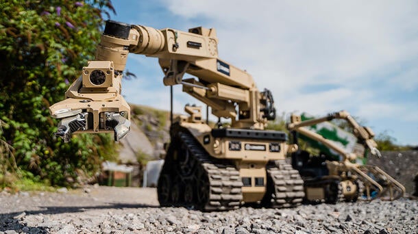 The Australian Defence Force uses L3Harris T4 and T7 robots for explosive ordnance disposal, hazardous materials response and other critical operations.