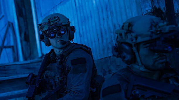 Military Police wearing BNVD Fused Night Vision Devices
