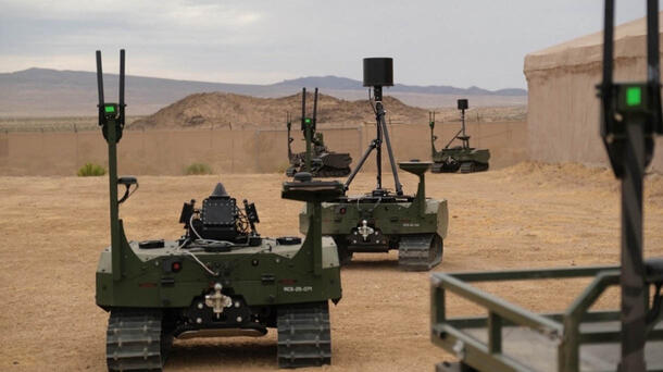 CORVUS-RAVEN counter-drone capability mounted on ARX Robotics UK GEREON UGVs