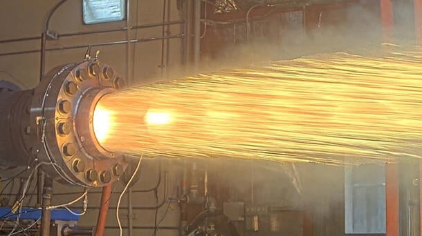 L3Harris conducts solid-fueled ramjet testing at the company’s Orange County, Virginia, facility.