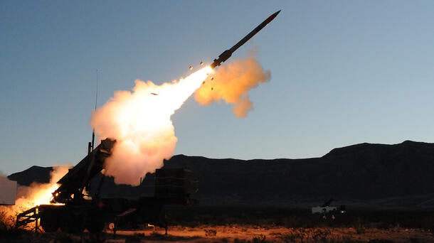 PAC-3 fires from launcher