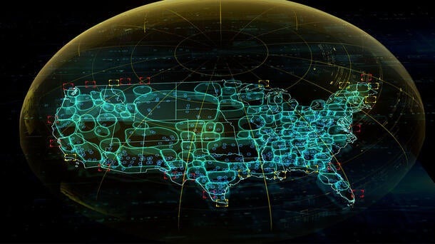 L3Harris concept graphic U.S. nationwide networks