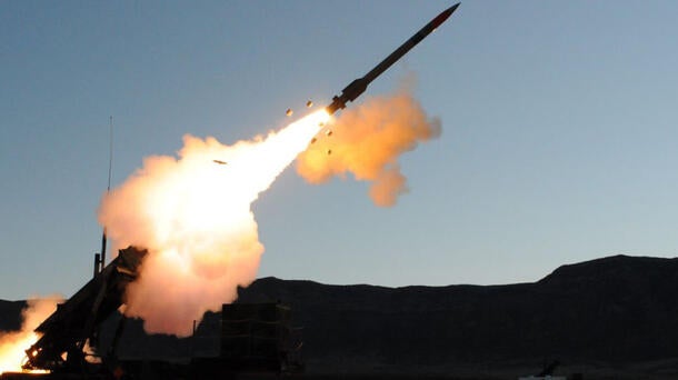 PAC-3 fires from launcher
